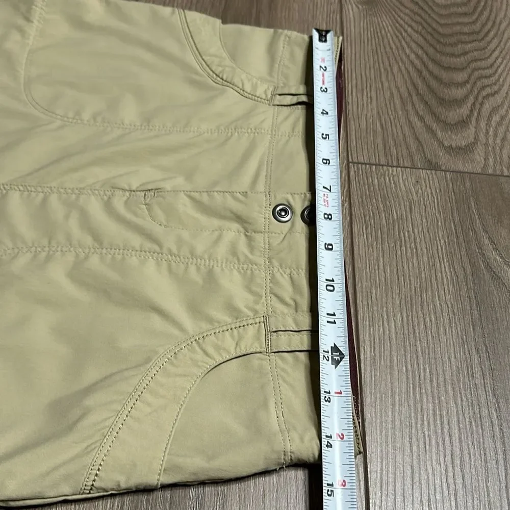 REI 17” Tan High Rise Hiking Casual Nylon Stretch Skirt Size 2‎